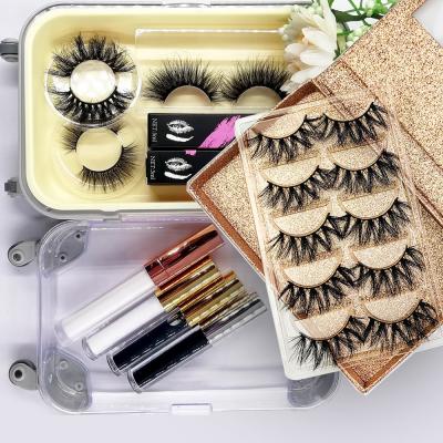 China New Thick False Eyelashes Deep Cross Handmade 20 Mm 25mm Mink Lashes Single Seller Pair for sale