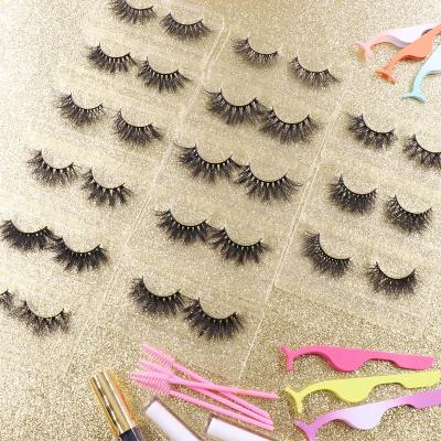 China HEYME Natural High Quality Long 3d Mink Lashes Wholesale Luxury Private Label 3d Mink Eyelashes Custom Made 100% Lashes for sale