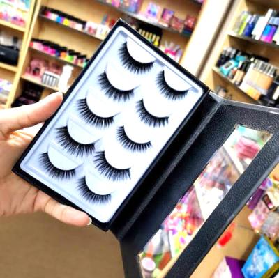 China Lashes3d lashes3d lashes wholesale seller silk eyelashes natural long streak wholesale paper boxes packing 5 pair streak box for sale