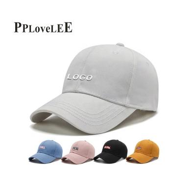 China COMMON 100% Cotton 5.6 Panel Dad Hat Plain Baseball Cap Unstructured Wholesale Design Your Own Logo Gym Hat for sale