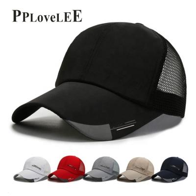 China Men's Custom Fitted Outdoor Mesh Cap High Quality Blank Trucker Hats Baseball Cap Adjustable Custom COMMON With Embroidery Logo for sale