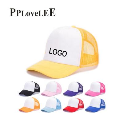 China PPLOVELEE Custom Unisex Mesh Trucker Hat Golf Baseball Cap Running Hats With Logo for sale