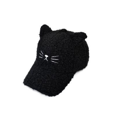 China COMMON autumn and winter mow Japanese soft and cute cat ears baseball cap for sale