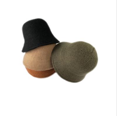 China COMMON Korean version of the new pure color woolen wool hat for autumn and winter ladies all-match Japanese casual dome light fisherm for sale