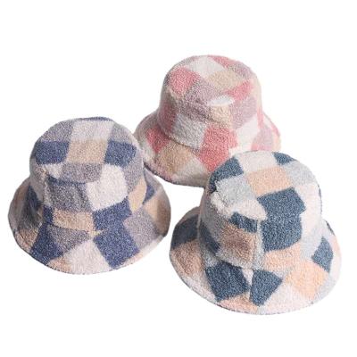 China Drop Sale Striped Sky Blue Color Bucket Hats Price Fluorescent Headgear for sale