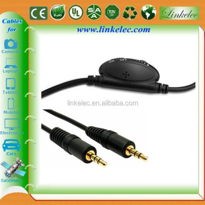 China DVD Player Good Quality 3.5mm Stereo Jack Volume Control Audio Cable for sale