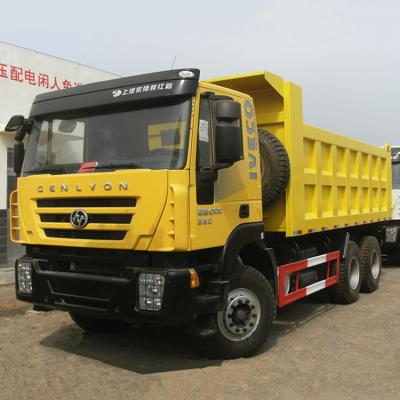 China > 2016 Genlyon 6x4 used dump truck used hongyan > 8L for sale