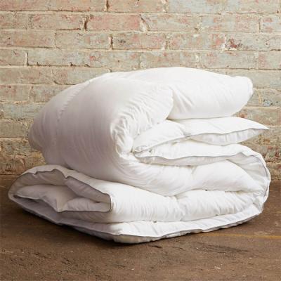 China Wholesale hypoallergenic simple white cotton velor comforter family spending soft washable comforter with cotton wadding for sale