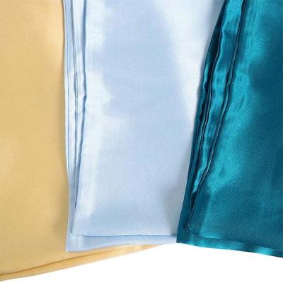 China Anti-static 100% Silk King Size Satin Pillowcase Set Skin-Friendly Satin Pillowcase With Zipper for sale