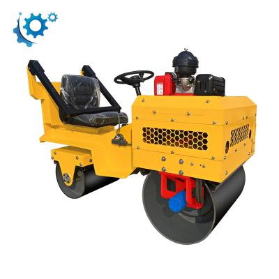 China Building Material Shops Gasoline Diesel Drive Behind Road Roller What Compact Certificated 700kg Vibrating Roller South Korea Philippines Supplied Nigeria for sale