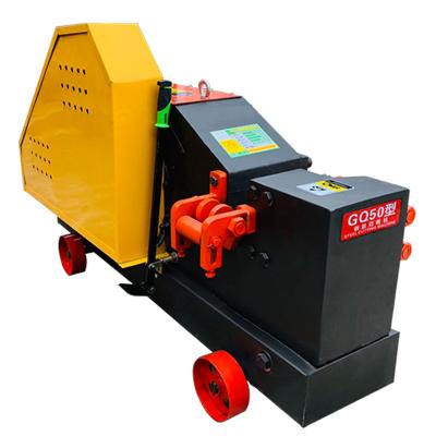 China Building material shops semi-automatic rebar cutter cutter machine flat bar rod shear rebar cutting machine for sale