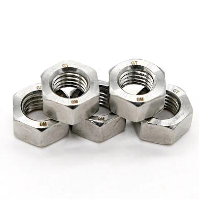 China Heavy Industry Factory Supply A194 GR 8 8m Stainless Steel Hex Nuts High Quality Carbon Steel Nuts SS304 for sale