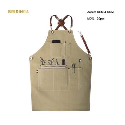 China Custom Drinks / Food Salon Apron For Hair Dresser And Coffee Shop Bartender Bartender Apron for sale