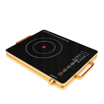 China Hot Sell Hotel Aluminum Alloy 2200w Burner Touchpad Single Knob Induction Cooker Commercial Infrared Cooker for sale