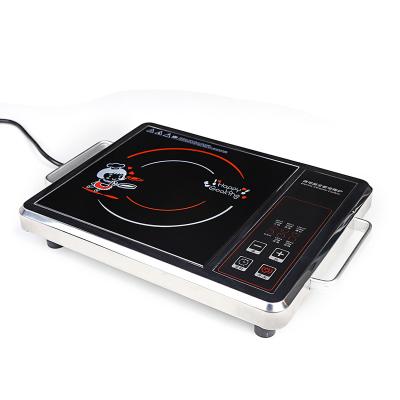 China Push Button Type Stainless Steel Single Burner Induction Cookers Hotel 2000w Electric Infrared Cooker for sale