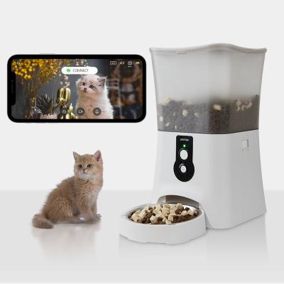 China Tuya Cat Dog Intelligent Timer Smart Automatic Pet Feeder Wifi Auto Camera Cat Pet Feeder With Smart Auto Camera For Dogs for sale