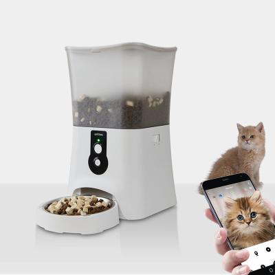 China Wifi Automatic Pet Slow Food Feeder Bowl With App Remote Control Cats Pets Drinking Tools For Food Storage for sale