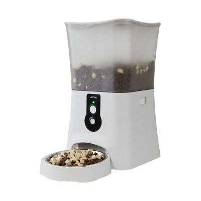 China Automatic Automatic Pet Food Feeder Smart Animal Feeders With Stainless Steel Bowl For Cats And Dogs for sale