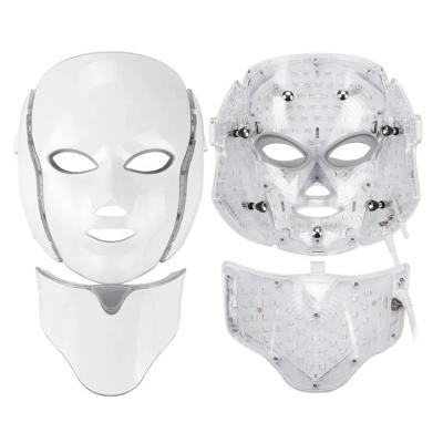 China 7 Colors LED Mask Phototherapy Light Facial And Neck Skin Beauty Therapy for sale