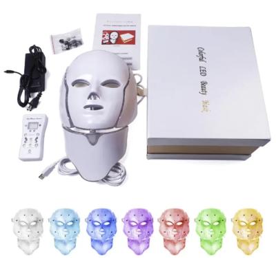 China Face Spa 7 Color Photon Mask Skin Rejuvenation Led Light Therapy Infrared Mask for sale