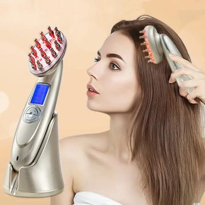 中国 ヘアブラシ 電気レーザー 育毛 EMS ブラシ 赤外線 マッサージ ブラシ 販売のため