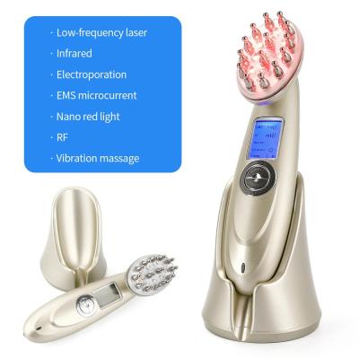 China LED Infrared Light Therapy Electric Head Massage Comb for sale