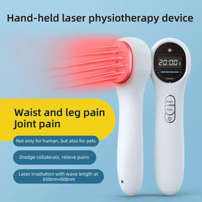 China LLLT Dispositivo portátil de terapia a laser a frio 808nm 650nm Tratamento físico à venda