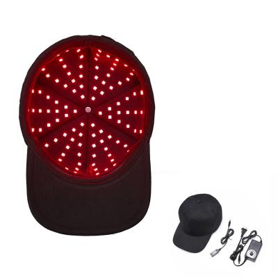 China Casco ligero rojo portátil de la terapia del sombrero 0 UT Dimmable del crecimiento del pelo del LED en venta