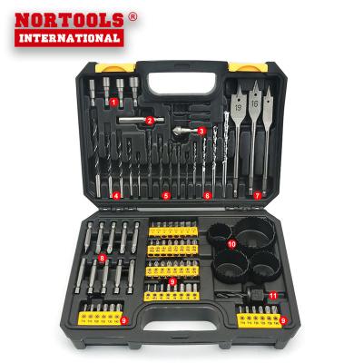 China For Hot Sale 85pcs Tool and Bits Multi Purpose Drill Tool Kit with Plastic Box for sale