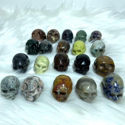 China China Factory Wholesale 1.5 Inch Small Crystal Gemstone Mini Skulls Skulls For Healing Crafts for sale