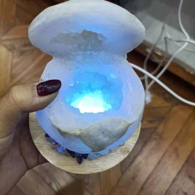 China China Popular Instant Crystal Stones Geode Light with Different Colors for Home Decoration for sale