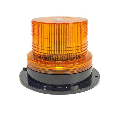 China 12V 110V Amber Emergency Strobe Light Beacon With Magnet Led Warning Light For Car Truck Forklift 13*13*11cm for sale