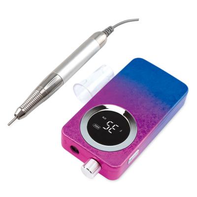 China Wholesale Work Stable Performance Quiet Brushless Motor Handle Rechargeable Nail Art Drill Folder Machine Electric Nail Drill for sale