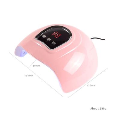 China LCD display large space curing nail lamp 30k led lamp nail dryer sun x7 led lamp nail 48 watt with senor timer for sale