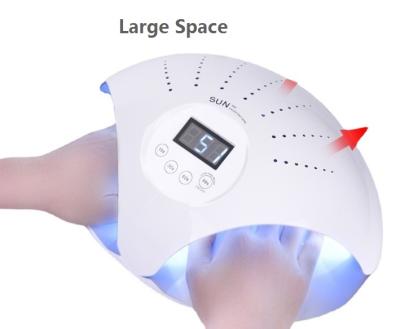 China For Professional 2 Hands Nail Art Accessories Nail Lamp Uv Led Gel Sensor Automatic Nail UV Lamp for sale