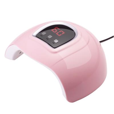 China LCD Display Portable Small Infrared Nail Salon Nail Dryer With LCD Display 54W High Quality UV Curing Lamp for sale