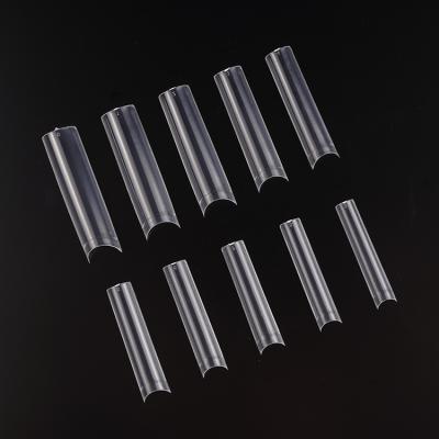 China Newest 500pcs xxl Professional Thin Clear Transparent XL Nail Tips Tapered Square Short Square Nail Tips for sale