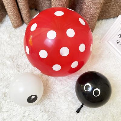 China Toy Wholesale Promotional 5 Inch Latex Eye Balloon Octopus Eye Balloon. thick small balloon animal cartoon character eye for sale