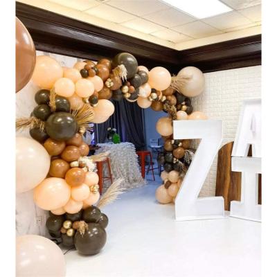 China Promotional Arch Garland Toy Kit New Design Coffee Balloons for Birthday Decoration Props for sale