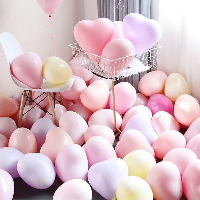 China Gift Toy Macaron Heart Balloons Wedding Party Decorations Birthday Stage Decorations Latex Balloons for sale