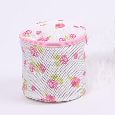 China 100% Polyester Eco Friendly Reusable Zipper Foldable Mesh Laundry Bags Bras for sale