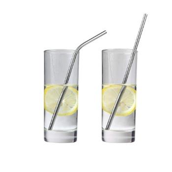 China Custom Viable Logo Reusable Cocktail Stainless Steel Drinking Straws, Metal Straw with Brush for sale