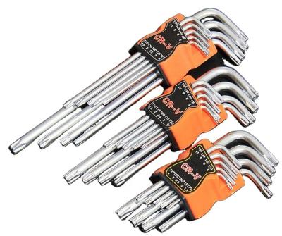 China CRV 9 Pcs Crv Length Arm Matt Hex Key Allen Wrench Extra Set for sale