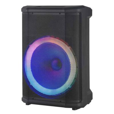 China Model Customized Available LED Flashing Light 12 Inch Portable Subwoofer Sound Equipment Trolley Speaker With Wireless MIC/USB/FM for sale