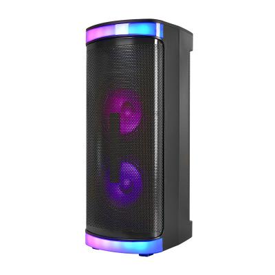 China Custom 6.5 Inch Multi Color Flashing LED Yibok Karaoke Dual Color Lights Handle DJ Speakers With MIC Speaker Accessories Karaoke High Quality for sale