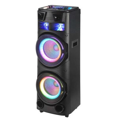 China Flashing Light Dual LED Private Model 12 Inch Outdoor Portable DJ System Subwoofers Sound System Speakers With LED Light Home Theater Speaker for sale