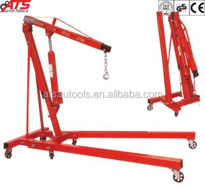 China hydraulic crane 80kg, foldable shop crane, motor CE 2T for sale