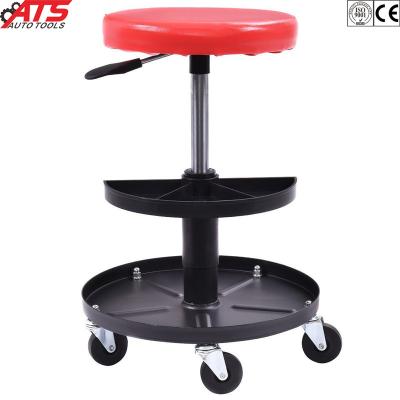 China Adjustable Pneumatic Seat Rolling Creeper Seat Tray Padded Repair Shop Garage with 300 Pound Capacity for sale