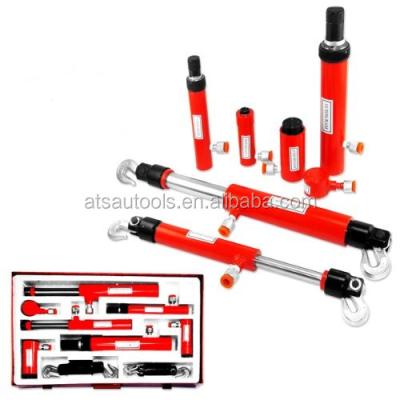 China Alloy Steel 2-10 Ton Pull Back Rams Pneumatic Auto Body and Frame Collision Repair Kit 7 Pieces for sale