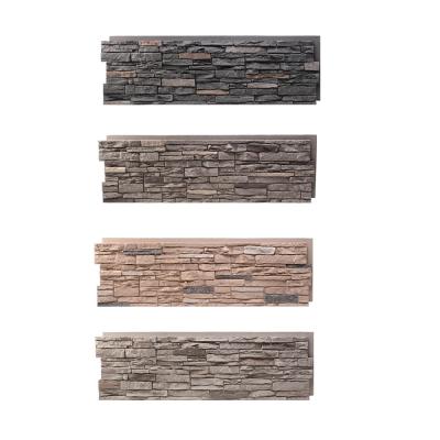 China Exterior Wall Modern Stone PU Panels Stacked Stone Veneer Cladding Tile for sale